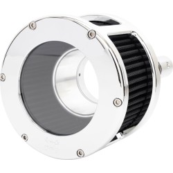 Filtru de aer - BA Race Series - crom - capac transparent - negru - M8 FEULING PARTS 5528 Filtru de aer - BA Race Series - crom - capac transparent - negru - M8 FEULING PARTS 5528