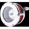 Filtru de aer BA clear cover chrome/red TC,08-17 TOUR FEULING PARTS 5458