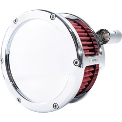 Filtru de aer BA solid cover chrome/red 93-99 EVO BT FEULING PARTS 5467 Filtru de aer BA solid cover chrome/red 93-99 EVO BT FEULING PARTS 5467