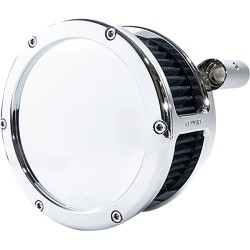 Filtru de aer BA solid cover chrome/negru 99-17 TC DYNA FEULING PARTS 5547 Filtru de aer BA solid cover chrome/negru 99-17 TC DYNA FEULING PARTS 5547