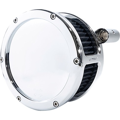 Filtru de aer BA solid cover chrome/negru 99-17 TC DYNA FEULING PARTS 5547