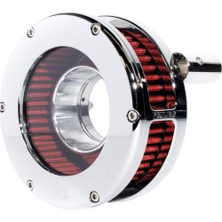 Filtru de aer BA slim clear cover crom/roșu 08-16 touring FEULING PARTS 5458-S Filtru de aer BA slim clear cover crom/roșu 08-16 touring FEULING PARTS 5458-S