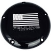 Capac derby cu steagul american 5 găuri negru pentru twin cam FEULING PARTS 9154