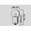 Bec cu filament unic 12V 4W BA9S 10PK ALTE 2038 Bec cu filament unic 12V 4W BA9S 10PK ALTE 2038 thumb