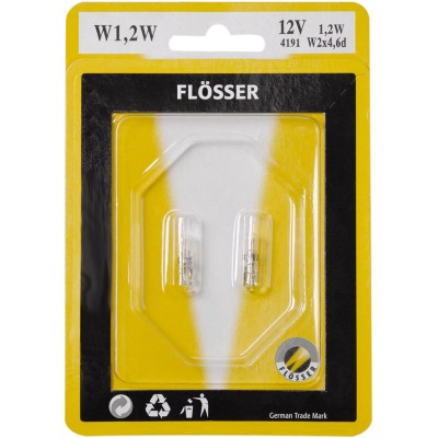 Bec sticlă cu pană 12V 2W T5 W2X4,6D 10PK ALTE 4391
