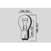 Bec cu filament dublu 12V 21/5W BAY15D chihlimbar 10PK ALTE 522907 thumb