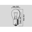 Bec cu filament unic 12V 21W BAU15S 10PK ALTE 6678 Bec cu filament unic 12V 21W BAU15S 10PK ALTE 6678 thumb