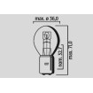 Bec cu filament pentru far 12V 25/25W BA20D 10PK ALTE 392310PK thumb