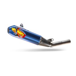 Tobă slip-on FACTORY 4.1 RCT din titan cu capac albastru din carbon FMF 044486 Tobă slip-on FACTORY 4.1 RCT din titan cu capac albastru din carbon FMF 044486
