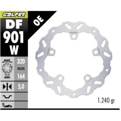 Disc frână fixed wave GALFER DF901W