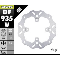 Disc de frână fixed wave GALFER DF935W Disc de frână fixed wave GALFER DF935W