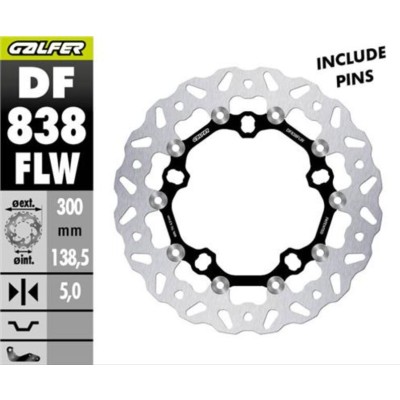 Disc de frână flotant wave GALFER DF838FLW