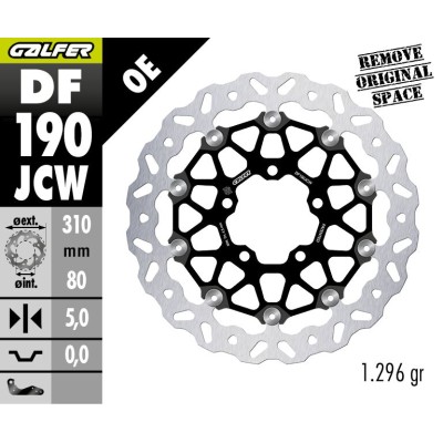 Disc de frână FLOATECH WAVE GALFER DF190JCW