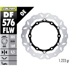Disc de frână flotant wave GALFER DF576FLW Disc de frână flotant wave GALFER DF576FLW