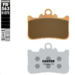 Plăcuță de frână sinter sport GALFER FD563G1375 Plăcuță de frână sinter sport GALFER FD563G1375
