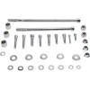 Set de șuruburi pentru fixarea motocicletei, oțel neted, înlocuire personalizată, superioară/față/spate, cromat natural ALTE P-96-19