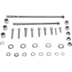 Set de șuruburi pentru fixarea motocicletei, oțel neted, înlocuire personalizată, superioară/față/spate, cromat natural ALTE P-96-19 Set de șuruburi pentru fixarea motocicletei, oțel neted, înlocuire personalizată, superioară/față/spate, cromat natural ALTE P-96-19