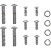 Set de șuruburi pentru carcasă comutator smooth steel custom replacement chrome natural ALTELE C-74-150B