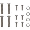 Set de șuruburi pentru carcasă comutator/soclu cu cap din oțel inoxidabil, natural lustruit ALTELE SP-74-150B