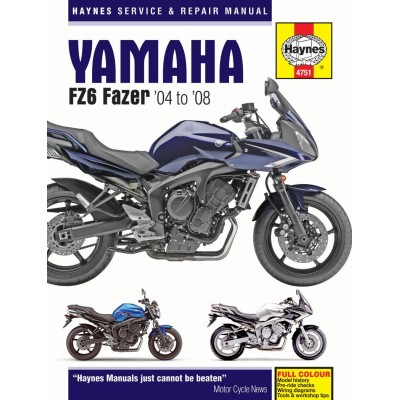 YAMAHA FZ6 FAZER 04 - 08 ALTELE 9781785210426