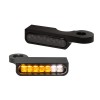 Semnalizatoare LED pentru montare pe ghidon cu lumină de poziție negre HEINZ BIKES HBTS-XL14-PL