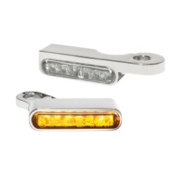 Semnalizatoare LED pentru montare pe ghidon chihlimbar/crom HEINZ BIKES HBTS-XL14-C Semnalizatoare LED pentru montare pe ghidon chihlimbar/crom HEINZ BIKES HBTS-XL14-C