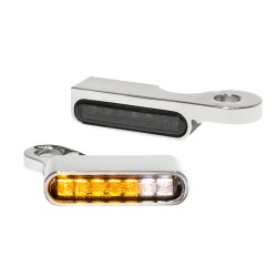 Semnalizatoare LED pentru ghidon cu lumină de poziție crom HEINZ BIKES HBTS-XL14-C-PL Semnalizatoare LED pentru ghidon cu lumină de poziție crom HEINZ BIKES HBTS-XL14-C-PL