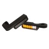 Semnalizatoare LED pentru montare pe ghidon cu lumină de poziție negre HEINZ BIKES HBTS-FX96-PL
