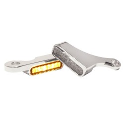Semnalizatoare LED pentru montaj pe ghidon chihlimbar/crom HEINZ BIKES HBTS-FL15-C Semnalizatoare LED pentru montaj pe ghidon chihlimbar/crom HEINZ BIKES HBTS-FL15-C