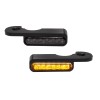 Semnalizatoare LED pentru montare pe ghidon chihlimbar/negru HEINZ BIKES HBTS-FXSB-HC