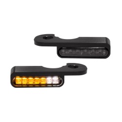 Semnalizatoare LED pentru montare pe ghidon cu lumină de poziție negre HEINZ BIKES HBTS-VRS02-PL Semnalizatoare LED pentru montare pe ghidon cu lumină de poziție negre HEINZ BIKES HBTS-VRS02-PL