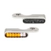Semnalizatoare LED pentru ghidon cu lumină de poziție crom HEINZ BIKES HBTS-VRS02-C-PL