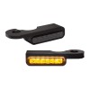 Semnalizatoare LED pentru montare pe ghidon chihlimbar/negru HEINZ BIKES HBTS-S14
