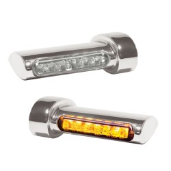 Aripi semnalizatoare aripă LED chihlimbar/crom HEINZ BIKES HBWLTS-C Aripi semnalizatoare aripă LED chihlimbar/crom HEINZ BIKES HBWLTS-C
