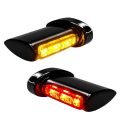 Lumini pentru semnalizatoare, stop și poziție Winglets Fender LED 3-în-1 negre HEINZ BIKES HBWL-3TS