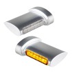 Lumini pentru semnalizatoare, stop și lumini de poziție Winglets Fender LED 3-în-1 crom HEINZ BIKES HBWL-3TS-C thumb
