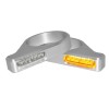 Semnalizator ZC-Line CLASSIC LED pentru montare pe furcă argintiu HEINZ BIKES HBZCC-49-S