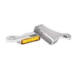 Semnalizatoare LED pentru ghidon cu lumină de poziție crom HEINZ BIKES HBTS-FL18-C-PL Semnalizatoare LED pentru ghidon cu lumină de poziție crom HEINZ BIKES HBTS-FL18-C-PL