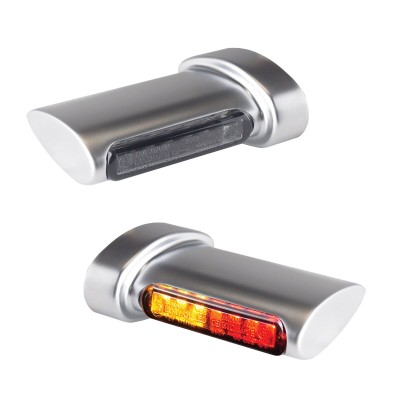 Lumini pentru semnalizare, frână, poziție Winglets LED 3-în-1 crom/mat HEINZ BIKES HBWL-3TS-SM Lumini pentru semnalizare, frână, poziție Winglets LED 3-în-1 crom/mat HEINZ BIKES HBWL-3TS-SM