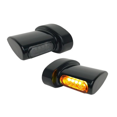Semnalizatoare winglets micro SMD chihlimbar/negru HEINZ BIKES HBWLM