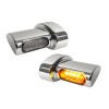 Semnalizatoare winglets micro SMD chihlimbar/crom HEINZ BIKES HBWLM-C