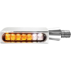 Semnalizator BLOKK-Line LED cu lumină de poziție chihlimbar/crom HEINZ BIKES HBBL-PL-1-C Semnalizator BLOKK-Line LED cu lumină de poziție chihlimbar/crom HEINZ BIKES HBBL-PL-1-C