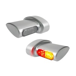Semnalizatoare winglets micro smd crom mat 3in1 HEINZ BIKES HBWLM-3TS-SM