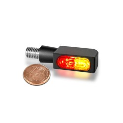 Indicator luminos 3-în-1 BLOKK-Line Micro LED negru HEINZ BIKES HBBL-M-3TS-1