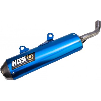 SsB MX amortizor oval aluminiu albastru / capăt din oțel HGS XT-223-SSB