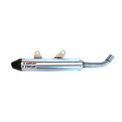 Tobă de eșapament rotundă din aluminiu / capăt din oțel HGS XT-223-RSG