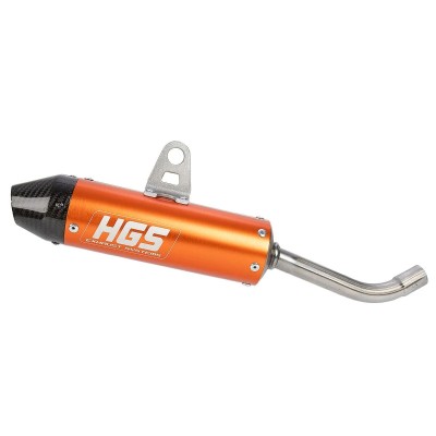 Amortizor SCO MX aluminiu portocaliu / capac final din carbon HGS XT-825-SCO