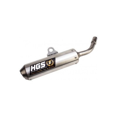 Tobă de eșapament SSG MX aluminiu / capăt de oțel HGS YT-802-SSG