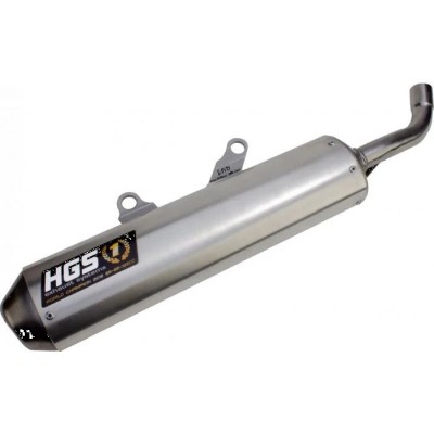 Tobă de eșapament SSG MX aluminiu / capăt de oțel HGS CT-589-SSG
