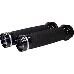 Mânere personalizate negre Tracer pentru TBW KHROME WERKS 500100 Mânere personalizate negre Tracer pentru TBW KHROME WERKS 500100